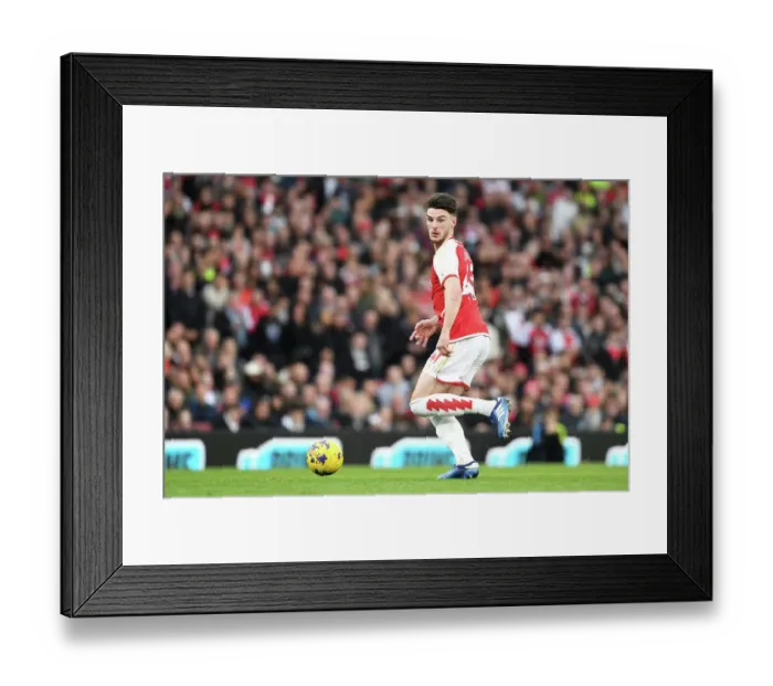 Framed Print : Arsenal vs Sheffield United: Rice Controls the Midfield, Premier League 2023-24