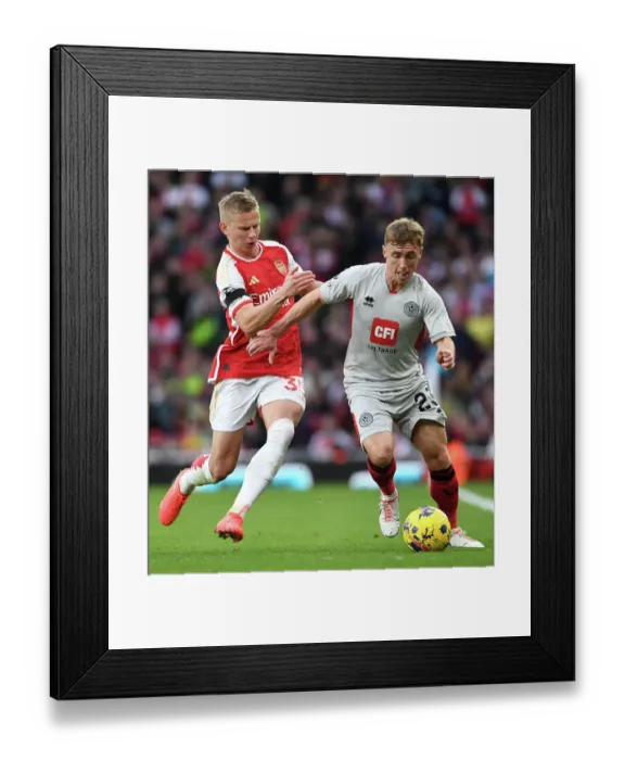 Framed Print : Arsenal vs Sheffield United: Tense Battle at Emirates Stadium, October 2023