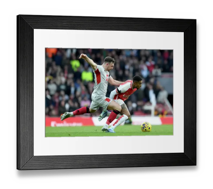 Framed Print : Arsenal vs Sheffield United: A Premier League Battle at Emirates Stadium, 2023-24