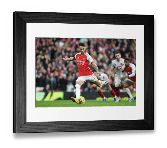 Framed Print : Arsenal's Fabio Vieira Scores Penalty in 2023-24 Premier League Win Against Sheffield United Framed Print : Arsenal's Fabio Vieira Scores Penalty in 2023-24 Premier League Win Against Sheffield United