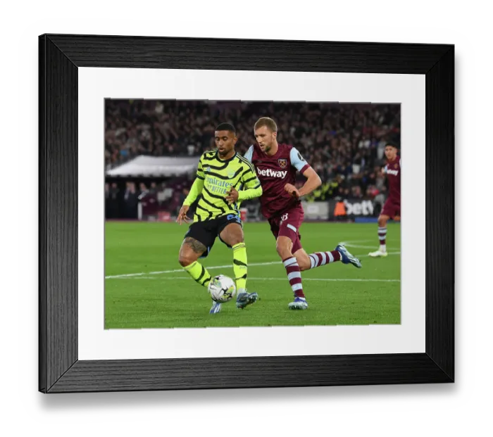 Framed Print : Clash at London Stadium: West Ham vs. Arsenal in the Carabao Cup