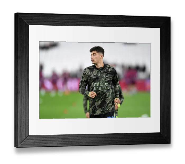 Framed Print : Arsenal's Kai Havertz Gears Up for Carabao Cup Showdown against West Ham United Framed Print : Arsenal's Kai Havertz Gears Up for Carabao Cup Showdown against West Ham United