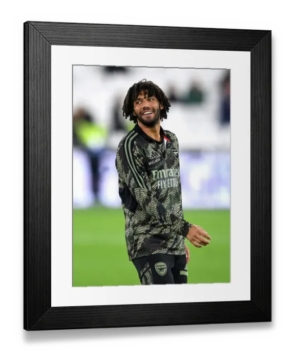 Framed Print : Mohamed Elneny Prepares for West Ham Showdown in Carabao Cup (2023-24)