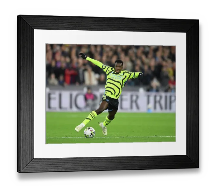 Framed Print : Arsenal's Eddie Nketiah Thrills in Carabao Cup Clash Against West Ham United Framed Print : Arsenal's Eddie Nketiah Thrills in Carabao Cup Clash Against West Ham United