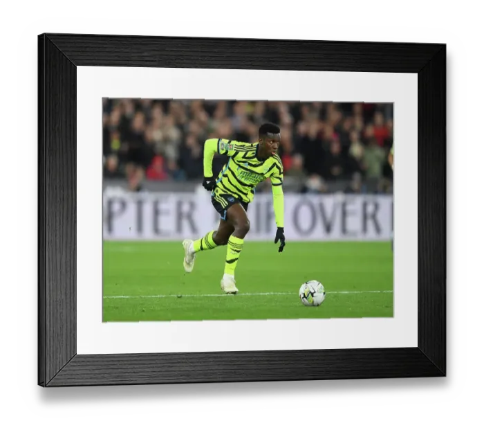 Framed Print : Arsenal's Eddie Nketiah in Action: Carabao Cup Clash Against West Ham United, 2023-24 Framed Print : Arsenal's Eddie Nketiah in Action: Carabao Cup Clash Against West Ham United, 2023-24