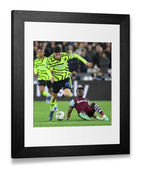 Framed Print : Arsenal's Kai Havertz Scores Past West Ham in Carabao Cup Clash