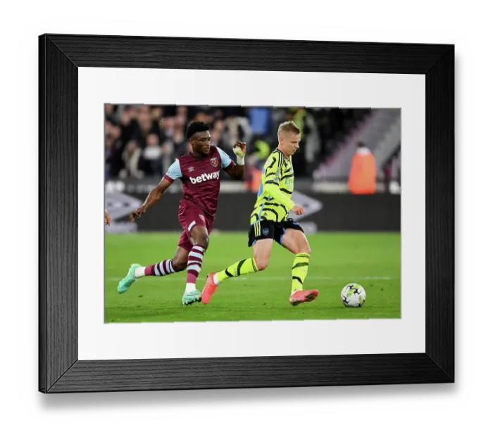 Framed Print : Clash of London: West Ham vs. Arsenal in Carabao Cup Showdown - Zinchenko vs. Kudus Battle Framed Print : Clash of London: West Ham vs. Arsenal in Carabao Cup Showdown - Zinchenko vs. Kudus Battle