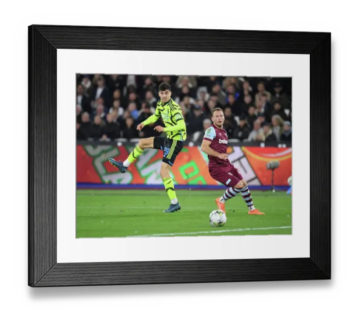 Framed Print : Arsenal's Kai Havertz Faces Off Against West Ham's Vladimir Coufal in Carabao Cup Clash Framed Print : Arsenal's Kai Havertz Faces Off Against West Ham's Vladimir Coufal in Carabao Cup Clash