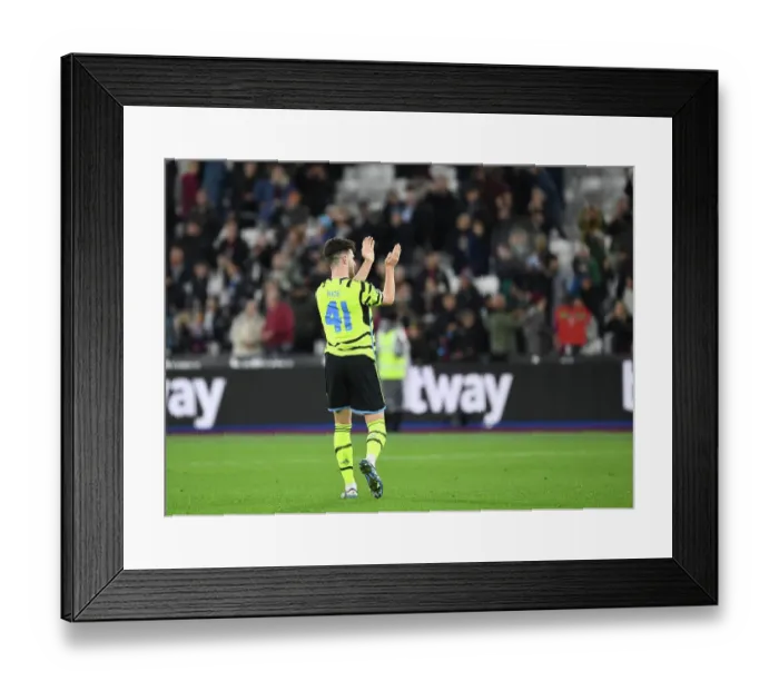 Framed Print : West Ham United vs. Arsenal: Declan Rice's Emotional Reunion in Carabao Cup Fourth Round