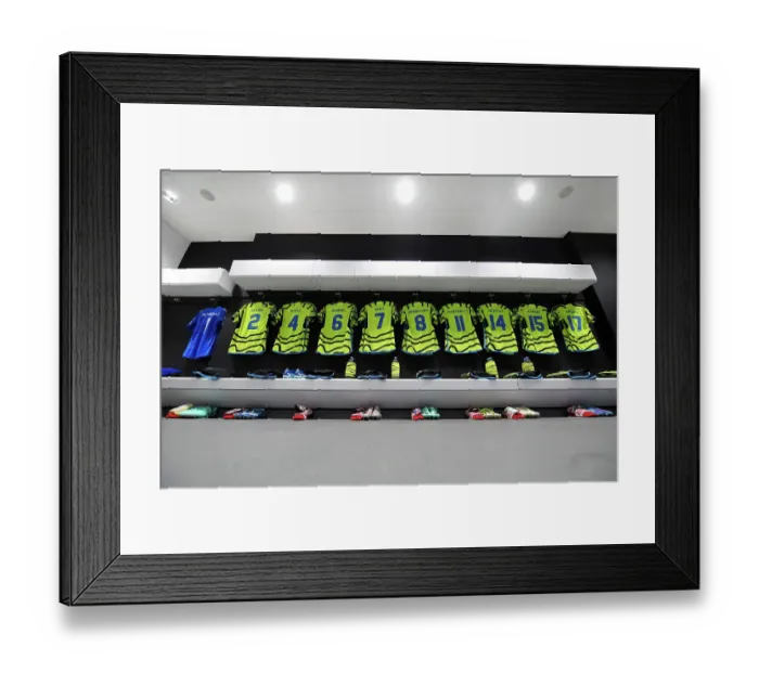 Framed Print : Arsenal Dressing Room: Pre-Match Moments before West Ham Clash in Carabao Cup 2023-24 Framed Print : Arsenal Dressing Room: Pre-Match Moments before West Ham Clash in Carabao Cup 2023-24