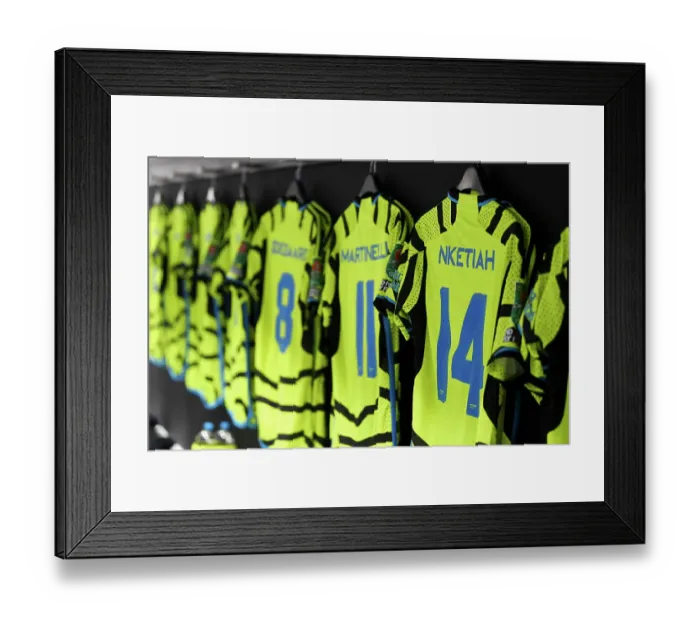 Framed Print : Arsenal's Nketiah-Filled Dressing Room: Gearing Up for West Ham Cup Showdown