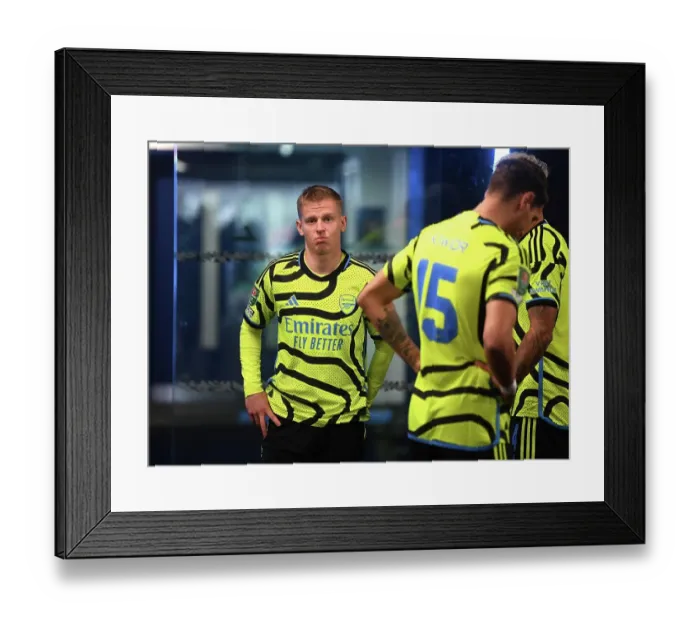 Framed Print : Arsenal's Oleksandr Zinchenko Focuses on West Ham Cup Showdown Framed Print : Arsenal's Oleksandr Zinchenko Focuses on West Ham Cup Showdown
