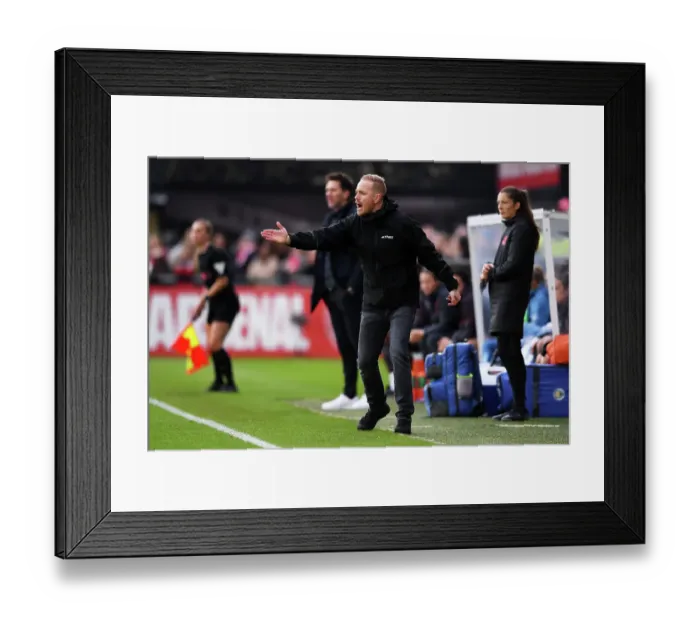Framed Print : Arsenal FC vs Manchester City: Eidevall's Women Face Off in Barclays Super League Clash