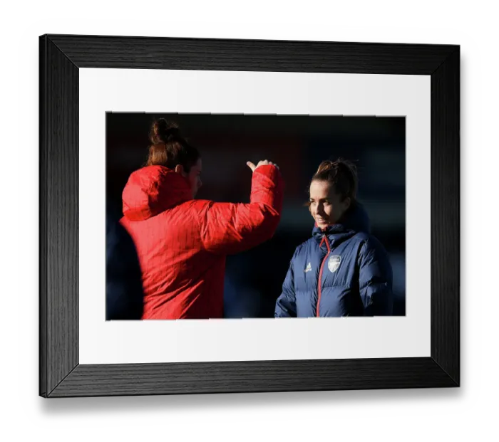 Framed Print : Arsenal Women vs Manchester City: Pre-Match Moment at Meadow Park (2023-24)