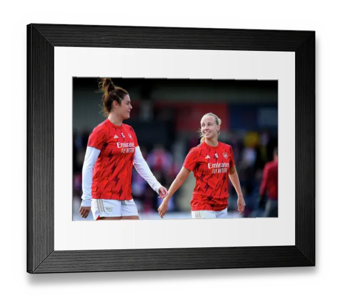 Framed Print : Arsenal Women: Pre-Match Connection - Beattie and Mead Unite Before Battle Against Manchester City Framed Print : Arsenal Women: Pre-Match Connection - Beattie and Mead Unite Before Battle Against Manchester City