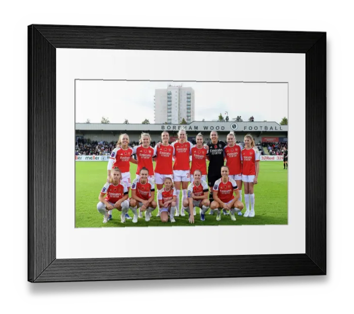 Framed Print : Arsenal Women vs Manchester City: Barclays Super League Clash at Meadow Park (2023-24)