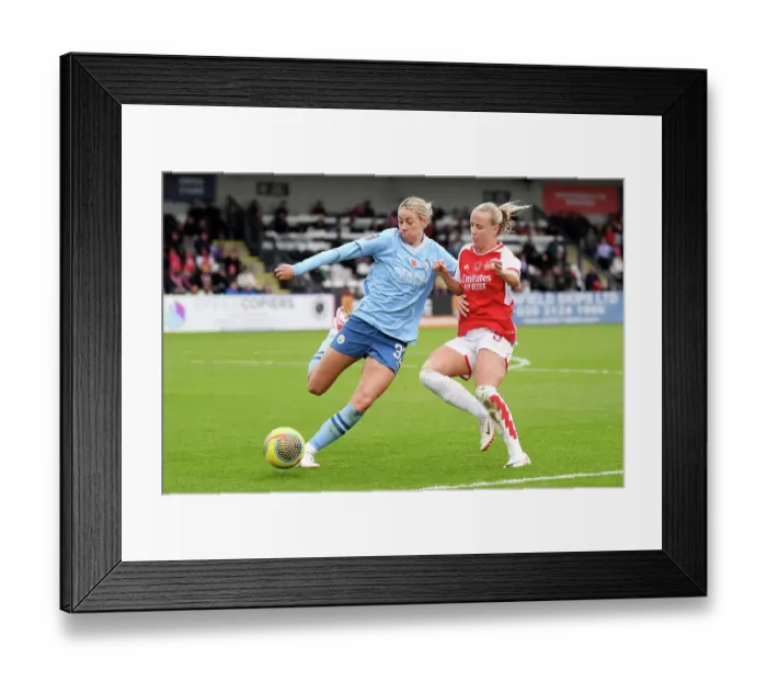 Framed Print : Arsenal vs Manchester City: A Battle for Women's Super League Supremacy - Kennedy vs Mead: A Clash of Titans Framed Print : Arsenal vs Manchester City: A Battle for Women's Super League Supremacy - Kennedy vs Mead: A Clash of Titans