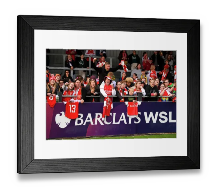 Framed Print : Arsenal Women's Super League Victory: Defeating Manchester City (2023-24)