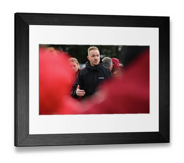 Framed Print : Jonas Eidevall Leads Arsenal Women's Team in Post-Match Huddle Against Manchester City (2023-24) Framed Print : Jonas Eidevall Leads Arsenal Women's Team in Post-Match Huddle Against Manchester City (2023-24)