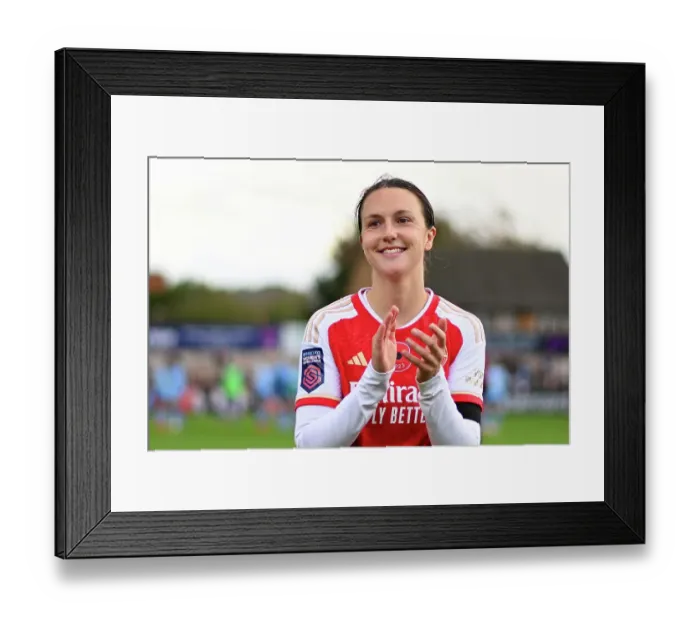 Framed Print : Arsenal Women's Super League Victory: Defeating Manchester City (2023-24)