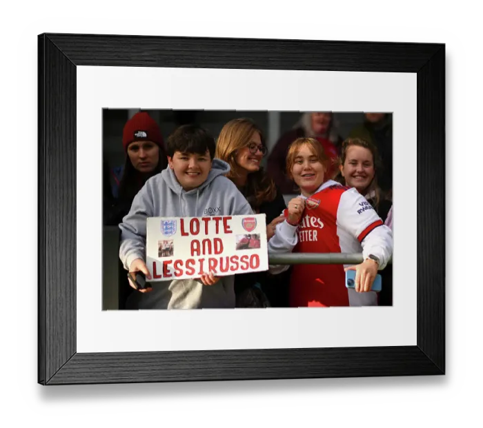 Framed Print : Arsenal FC vs Manchester City: Passionate Showdown in Barclays Women's Super League at Meadow Park (2023-24) Framed Print : Arsenal FC vs Manchester City: Passionate Showdown in Barclays Women's Super League at Meadow Park (2023-24)