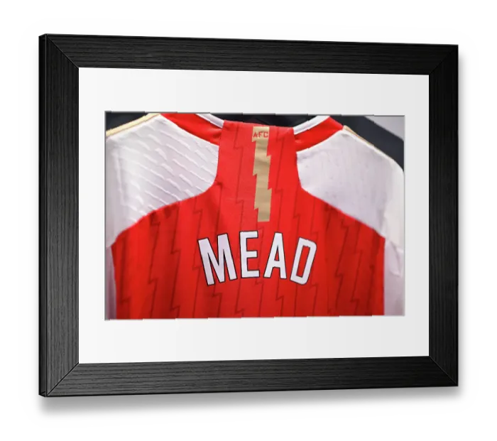 Framed Print : Arsenal FC vs Manchester City: Beth Mead's Arsenal Dressing Room - Barclays Women's Super League 2023-24 Framed Print : Arsenal FC vs Manchester City: Beth Mead's Arsenal Dressing Room - Barclays Women's Super League 2023-24