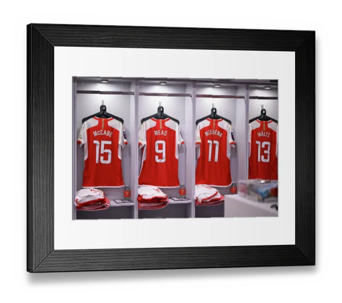 Framed Print : Arsenal FC vs Manchester City: Behind the Scenes - Barclays Women's Super League 2023-24