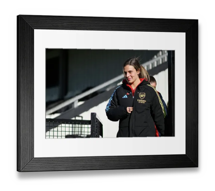 Framed Print : Gio Queiroz Inspects Meadow Park: Arsenal FC vs Manchester City - Women's Super League Showdown