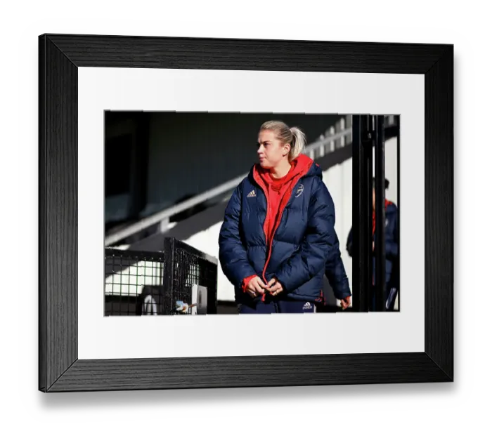 Framed Print : Alessia Russo Scouting Pitch: Arsenal FC vs Manchester City, Barclays Women's Super League (2023-24) Framed Print : Alessia Russo Scouting Pitch: Arsenal FC vs Manchester City, Barclays Women's Super League (2023-24)