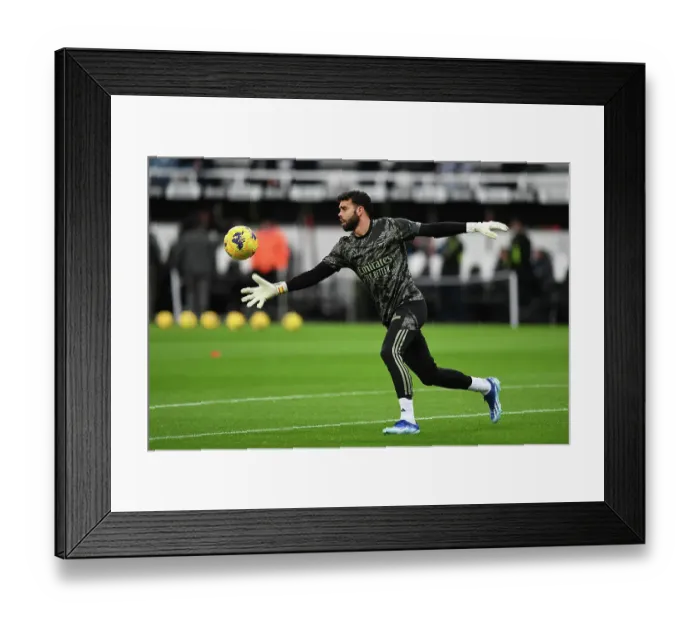 Framed Print : Arsenal's David Raya Prepares for Newcastle United Clash in Premier League (Newcastle United vs Arsenal, 2023-24) Framed Print : Arsenal's David Raya Prepares for Newcastle United Clash in Premier League (Newcastle United vs Arsenal, 2023-24)
