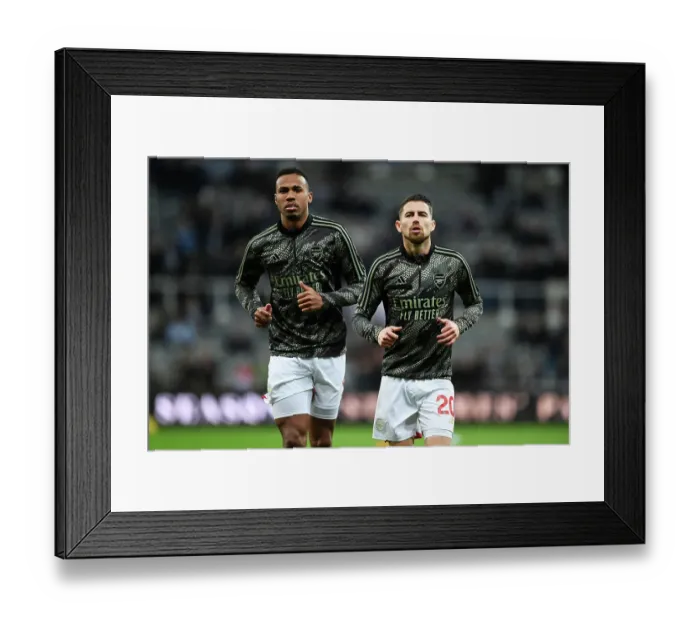Framed Print : Jorginho's Focus: Arsenal's Star Player's Pre-Match Routine vs. Newcastle United, Premier League 2023-24 Framed Print : Jorginho's Focus: Arsenal's Star Player's Pre-Match Routine vs. Newcastle United, Premier League 2023-24