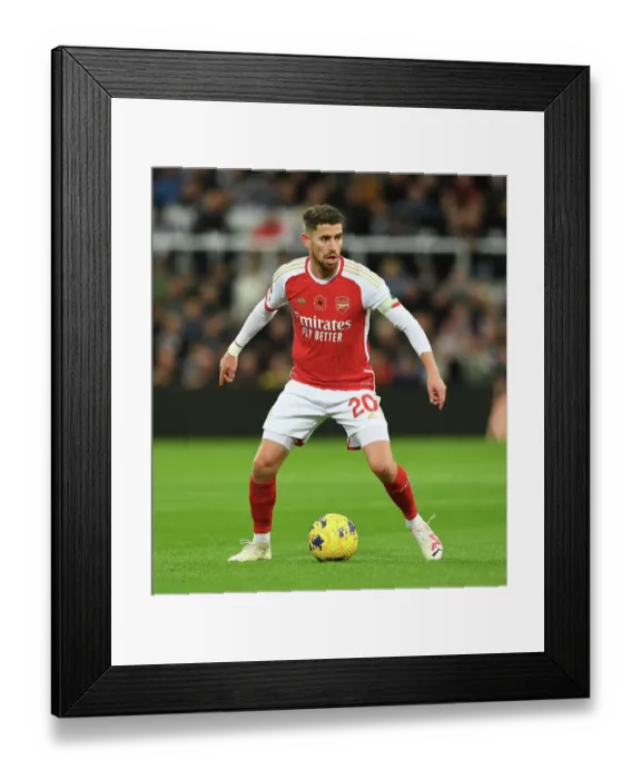 Framed Print : Arsenal's Jorginho in Action against Newcastle United - Premier League 2023-24