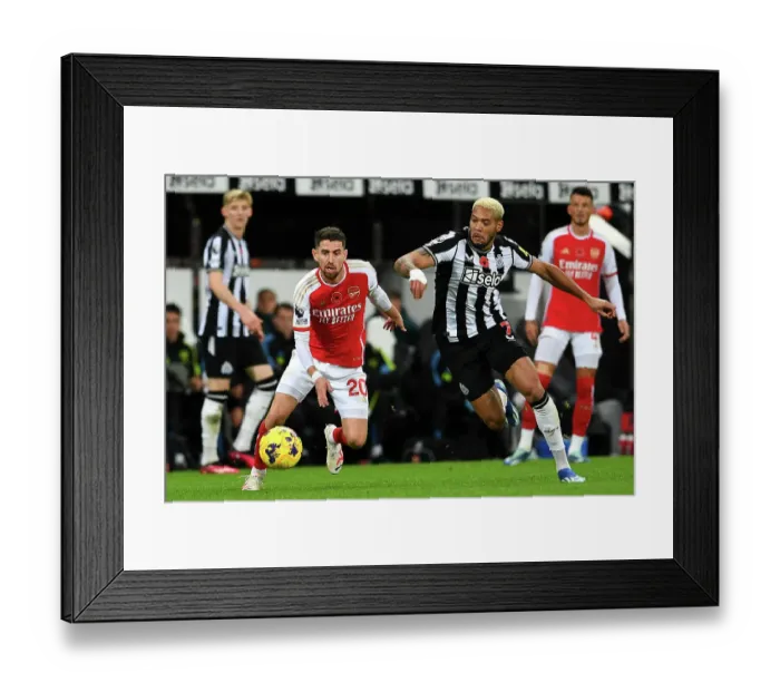 Framed Print : Jorginho Fights Off Joelinton: Intense Battle in Newcastle United vs. Arsenal FC, Premier League 2023-24 Framed Print : Jorginho Fights Off Joelinton: Intense Battle in Newcastle United vs. Arsenal FC, Premier League 2023-24