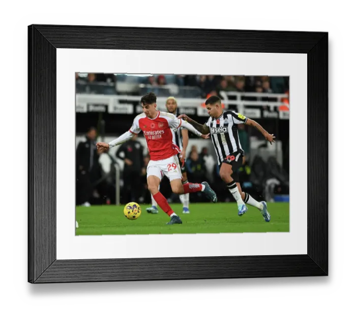 Framed Print : Kai Havertz vs Bruno Guimaraes: Battle at St. James Park - Arsenal vs Newcastle United, Premier League 2023-24 Framed Print : Kai Havertz vs Bruno Guimaraes: Battle at St. James Park - Arsenal vs Newcastle United, Premier League 2023-24