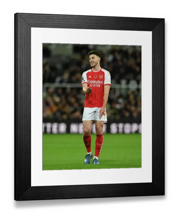 Framed Print : Declan Rice's Star Performance: Arsenal Triumphs Over Newcastle United in Premier League Clash (2023-24) Framed Print : Declan Rice's Star Performance: Arsenal Triumphs Over Newcastle United in Premier League Clash (2023-24)
