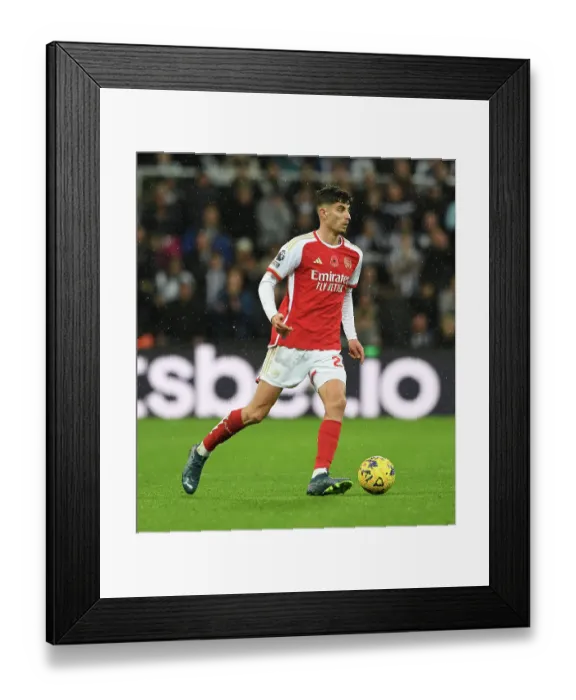 Framed Print : Arsenal's Kai Havertz Shines in Newcastle United Showdown (2023-24 Premier League)