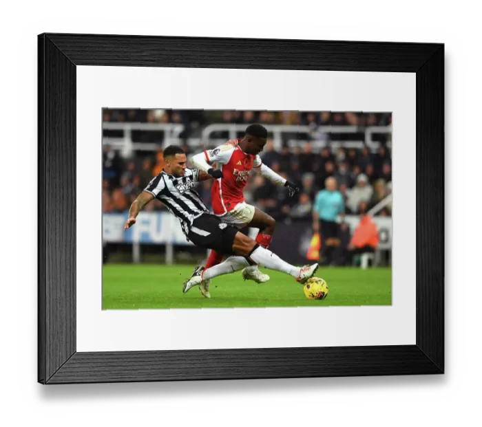 Framed Print : Nketiah vs Lascelles: Intense Battle at St. James Park - Arsenal vs Newcastle United, Premier League 2023-24 Framed Print : Nketiah vs Lascelles: Intense Battle at St. James Park - Arsenal vs Newcastle United, Premier League 2023-24