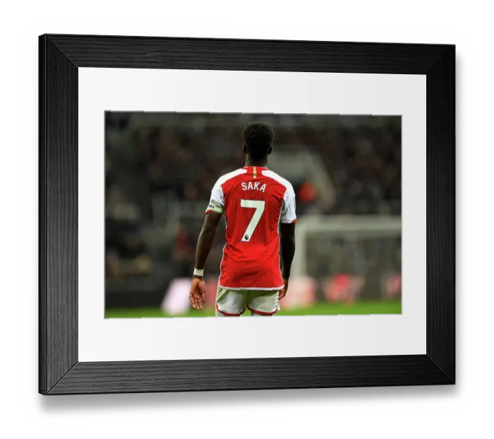 Framed Print : Arsenal's Bukayo Saka Wears the Captain's Armband in Newcastle United Showdown (2023-24) Framed Print : Arsenal's Bukayo Saka Wears the Captain's Armband in Newcastle United Showdown (2023-24)