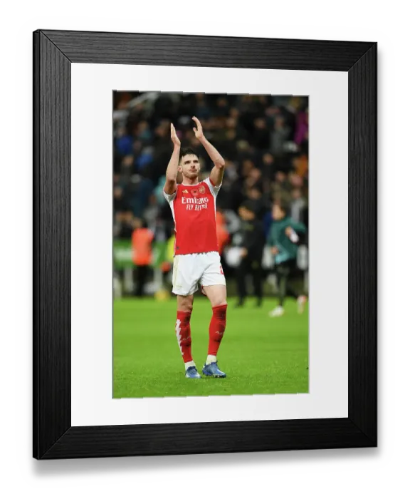 Framed Print : Arsenal's Defeat at Newcastle: Declan Rice Bids Fans Farewell Framed Print : Arsenal's Defeat at Newcastle: Declan Rice Bids Fans Farewell