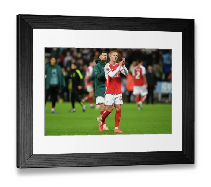 Framed Print : Arsenal's Defeat at Newcastle: Zinchenko Bids Fans Farewell