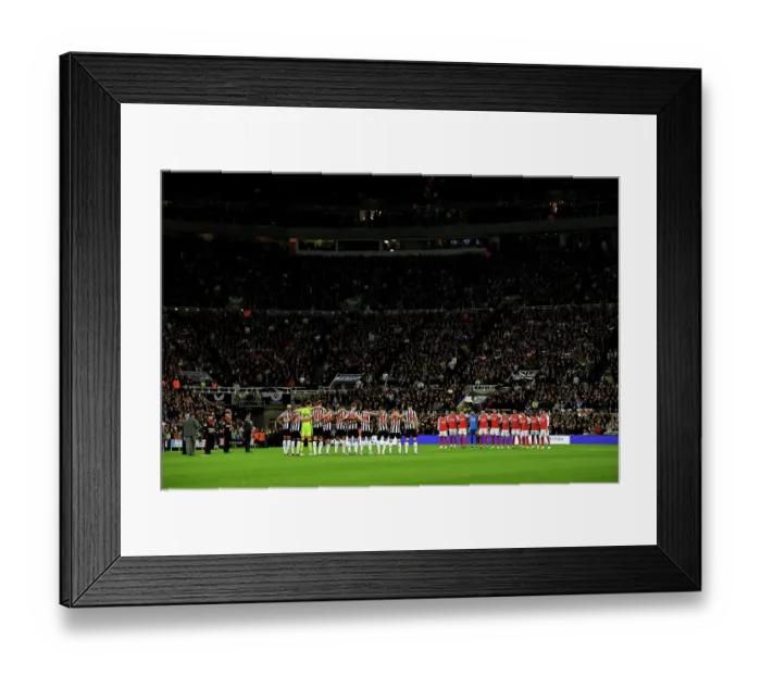 Framed Print : Newcastle United vs. Arsenal FC: Premier League Tribute to Fallen Heroes (November 2023)