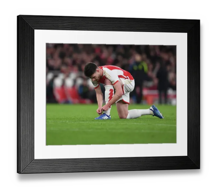 Framed Print : Declan Rice Gears Up: Arsenal vs Sevilla in Champions League Battle at Emirates Stadium Framed Print : Declan Rice Gears Up: Arsenal vs Sevilla in Champions League Battle at Emirates Stadium