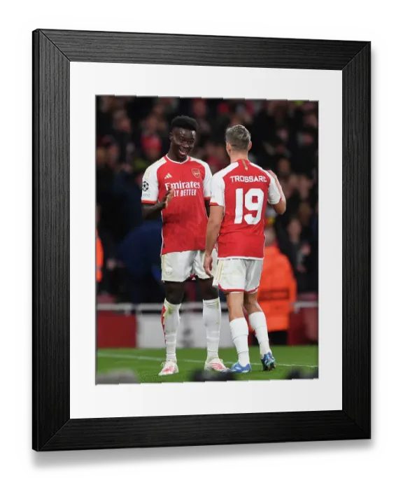 Framed Print : Trossard Scores First Arsenal Goal: Arsenal 1-0 Sevilla, UEFA Champions League 2023 / 24
