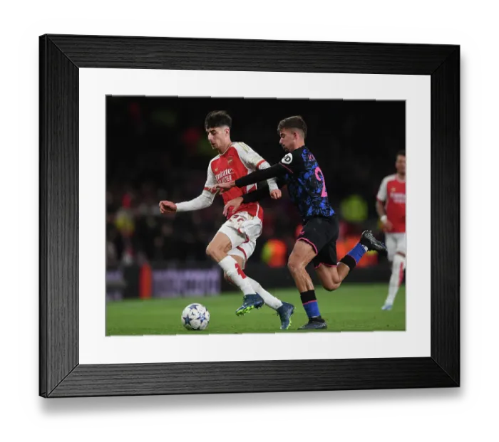 Framed Print : Battle in Group B: Havertz vs Salas - Arsenal FC vs Sevilla FC, UEFA Champions League 2023 / 24 Framed Print : Battle in Group B: Havertz vs Salas - Arsenal FC vs Sevilla FC, UEFA Champions League 2023 / 24
