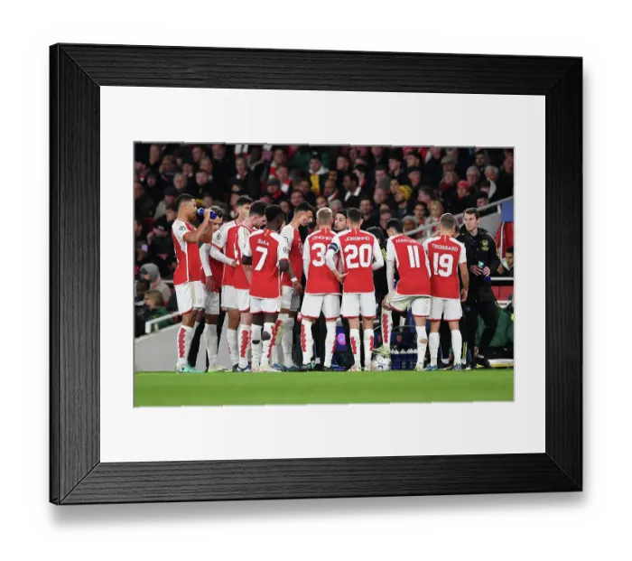 Framed Print : Arsenal FC vs Sevilla FC: Mikel Arteta Leads at Emirates Stadium - UEFA Champions League 2023 / 24 Framed Print : Arsenal FC vs Sevilla FC: Mikel Arteta Leads at Emirates Stadium - UEFA Champions League 2023 / 24