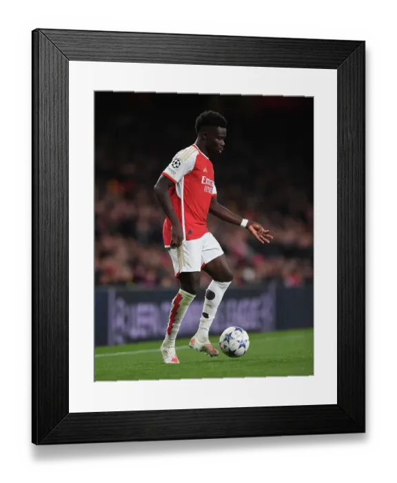 Framed Print : Bukayo Saka Shines: Arsenal vs. Sevilla, 2023-24 UEFA Champions League Framed Print : Bukayo Saka Shines: Arsenal vs. Sevilla, 2023-24 UEFA Champions League