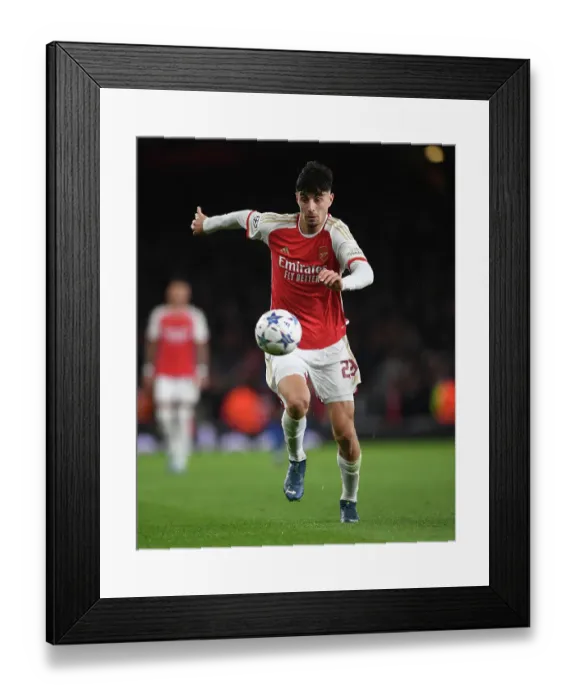 Framed Print : Arsenal FC vs Sevilla FC: Kai Havertz in Action - UEFA Champions League Group B, 2023 / 24