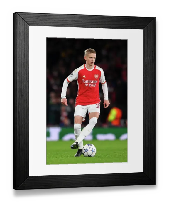 Framed Print : Arsenal vs Sevilla: Champions League Clash - Arsenal FC's Oleksandr Zinchenko in Action Framed Print : Arsenal vs Sevilla: Champions League Clash - Arsenal FC's Oleksandr Zinchenko in Action