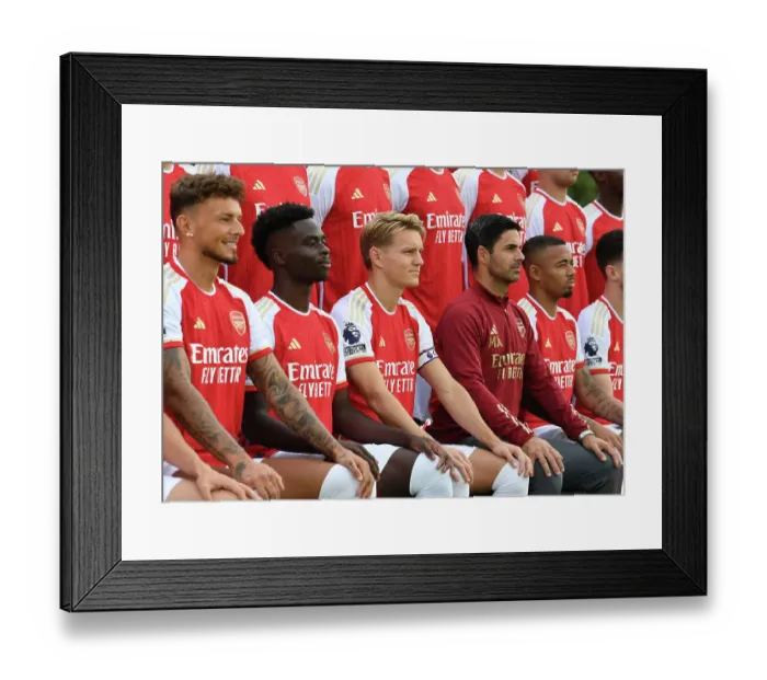 Framed Print : Arsenal FC 2023-24: Unity and Determination - The First Team's Reveal