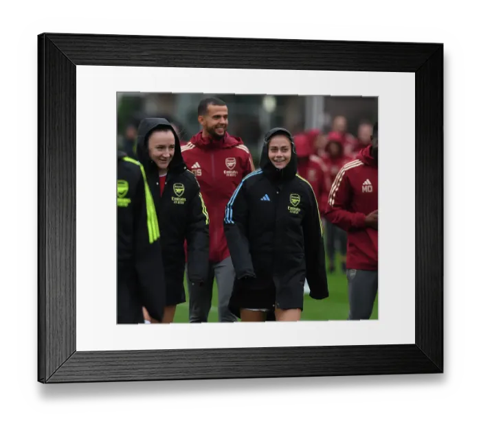 Framed Print : Arsenal Women's Team 2023-24: Teyah Goldie and Kathrine Kuhl Framed Print : Arsenal Women's Team 2023-24: Teyah Goldie and Kathrine Kuhl
